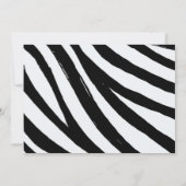 かわいいシマウマのダスティーブルーボーイ ベイビーシャワーの招待状 招待状 (裏面)