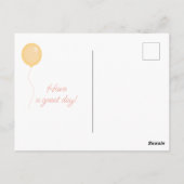 かわいいシマウマの漫画 - 子供の誕生日 ポストカード (裏面)