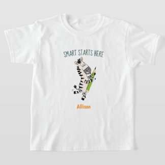 かわいいシマウマキッズTシャツ Tシャツ