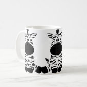 かわいいシマウママグ コーヒーマグカップ (正面左)