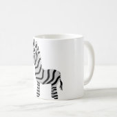 かわいいシマウマ コーヒーマグカップ (正面右)