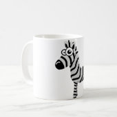 かわいいシマウマ コーヒーマグカップ (正面左)