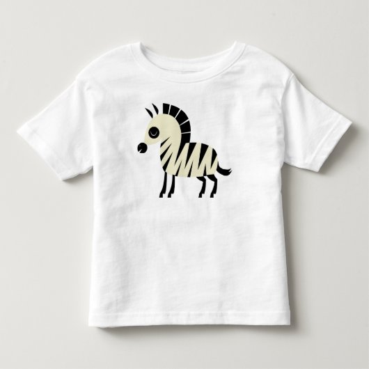 かわいいシマウマ トドラーTシャツ (正面)