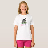 かわいいシマウマ ファッションズーアニマル Tシャツ (正面フル)