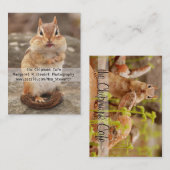 かわいいシマリスの名刺 名刺 (正面/裏面)