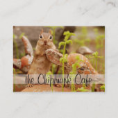 かわいいシマリスの名刺 名刺 (裏面)