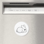 かわいいシャイバニー マグネット (インサイチュ (食洗機))