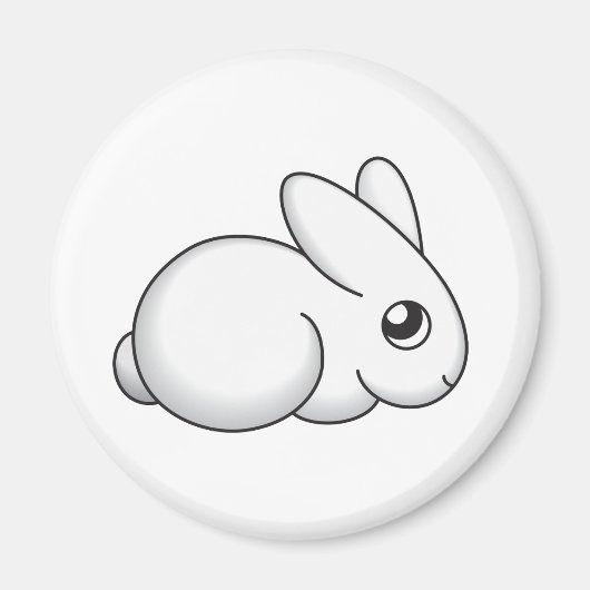 かわいいシャイバニー マグネット (正面)