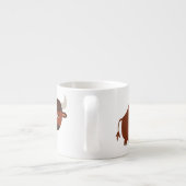 かわいいシャイ漫画ブルエスプレッソマグカップ エスプレッソカップ (裏面)