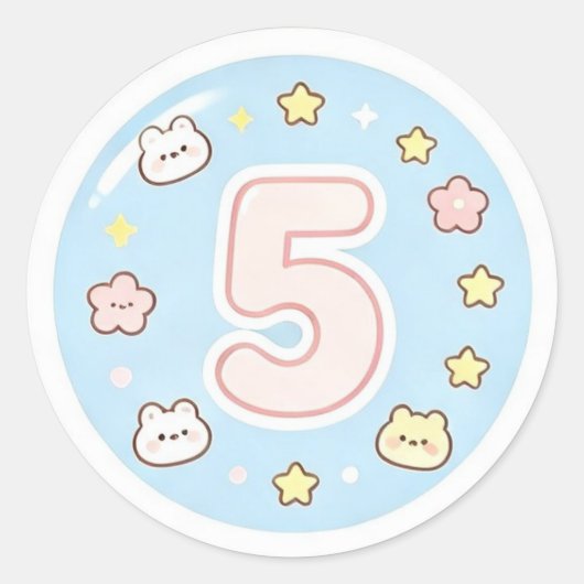 かわいいシャカサイン ステッカー シート (正面)