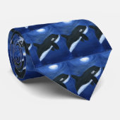 かわいいシャチのクジラ ネクタイ (ロール)