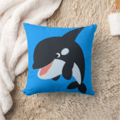 かわいいシャチの枕 クッション (ブランケット)