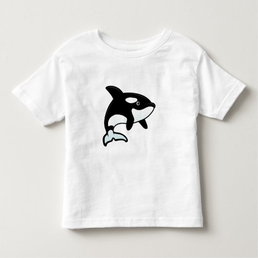 かわいいシャチ/シャチ トドラーTシャツ (正面)