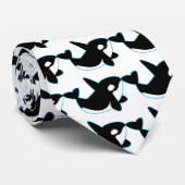 かわいいシャチ(シャチ) ネクタイ (ロール)