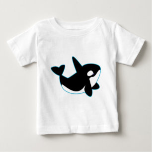 かわいいシャチ(シャチ) ベビーTシャツ