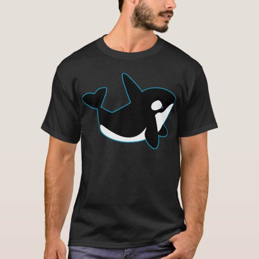 かわいいシャチ(シャチ) Tシャツ (正面)