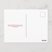 かわいいシャナトバのリンゴとザクロ ポストカード (裏面)