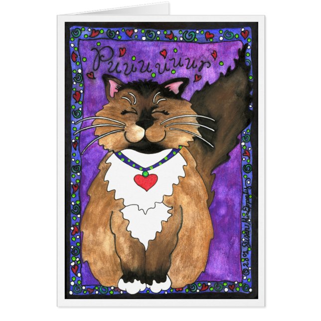 かわいいシャムのラグドール猫 (正面)