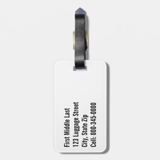 かわいいシャムの子猫がラブラドールの頭に横たわる ラゲッジタグ (裏面縦)