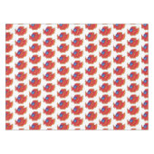 かわいいシャムの戦う魚betta漫画 テーブルクロス (正面(横))