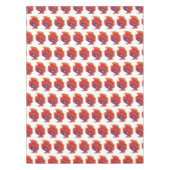 かわいいシャムの戦う魚betta漫画 テーブルクロス (正面)