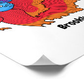 かわいいシャムの戦う魚betta漫画 ポスター (角)