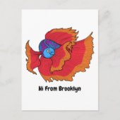 かわいいシャムの戦う魚betta漫画 ポストカード (正面)