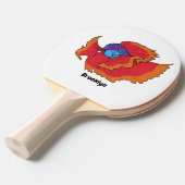 かわいいシャムの戦う魚betta漫画 卓球ラケット (正面アングル)