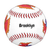 かわいいシャムの戦う魚betta漫画 野球ボール (正面)