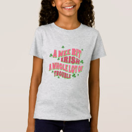かわいいシャムロックアイリッシュトラブルセントパトリックの日 Tシャツ
