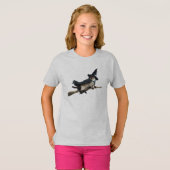 かわいいシャム猫のハロウィン子供Tシャツ Tシャツ (正面フル)