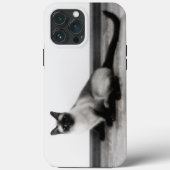 かわいいシャム猫のポートレート写真 Case-Mate iPhoneケース (裏面)