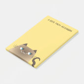 かわいいシャム猫のメモ帳 ユニークでキュート ポストイット (アングル)