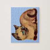 かわいいシャム猫ネコ ジグソーパズル (縦)