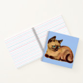 かわいいシャム猫ネコ ノートブック (内部)
