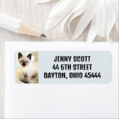 かわいいシャム猫差出人住所ラベル ラベル (インサイチュ)