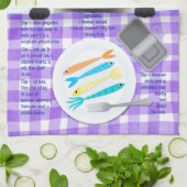 かわいいシャム猫 キッチンタオル (折り畳み)