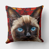 かわいいシャム猫 クッション (裏面)