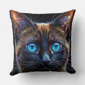 かわいいシャム猫 クッション (裏面)