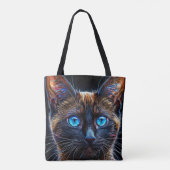 かわいいシャム猫 トートバッグ (裏面)
