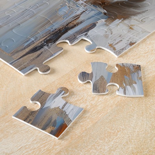 かわいいシャム絵を描猫たち ジグソーパズル (側面)