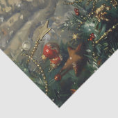 かわいいシャメネコのクリスマスヴィンテージの切り離し 薄葉紙 (詳細)