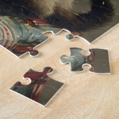 かわいいシャメネコのクリスマスヴィンテージ ジグソーパズル (側面)