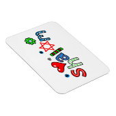 かわいいシャロムグリーティング文字式 マグネット (右側)