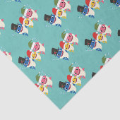 かわいいシャーク🦈おもしろいファブキッズすごい海 薄葉紙 (詳細)