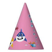 かわいいシャーク🦈おもしろいファブキッズキッズすごい海誕生日 パーティーハット (右)