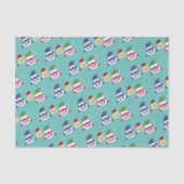 かわいいシャーク🦈おもしろいファブキッズキッズファミリーすごい海 薄葉紙 (正面)