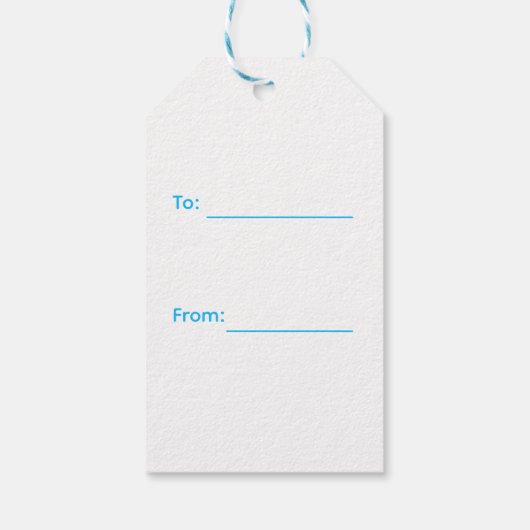 かわいいシャークサンタハットアニマルクリスマス ギフトタグ (裏面)