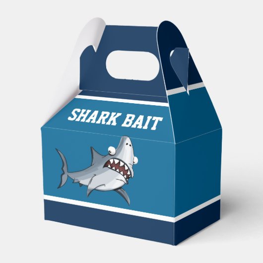 かわいいシャークベイト誕生日パーティー フェイバーボックス (正面サイド)