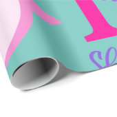 かわいいシャーク1歳の誕生日 ラッピングペーパー (ロールコーナー)